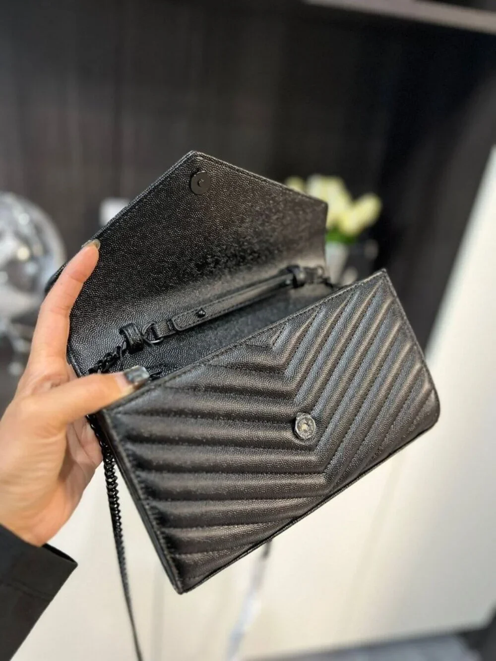 Saint Laurent Envelope Chain Walle Bag
